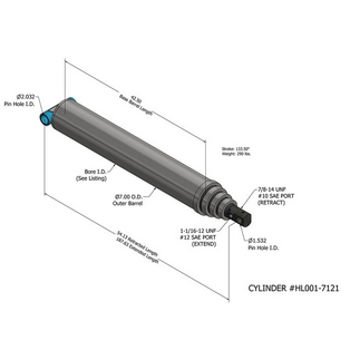 Den hydrauliska cylinderns struktur