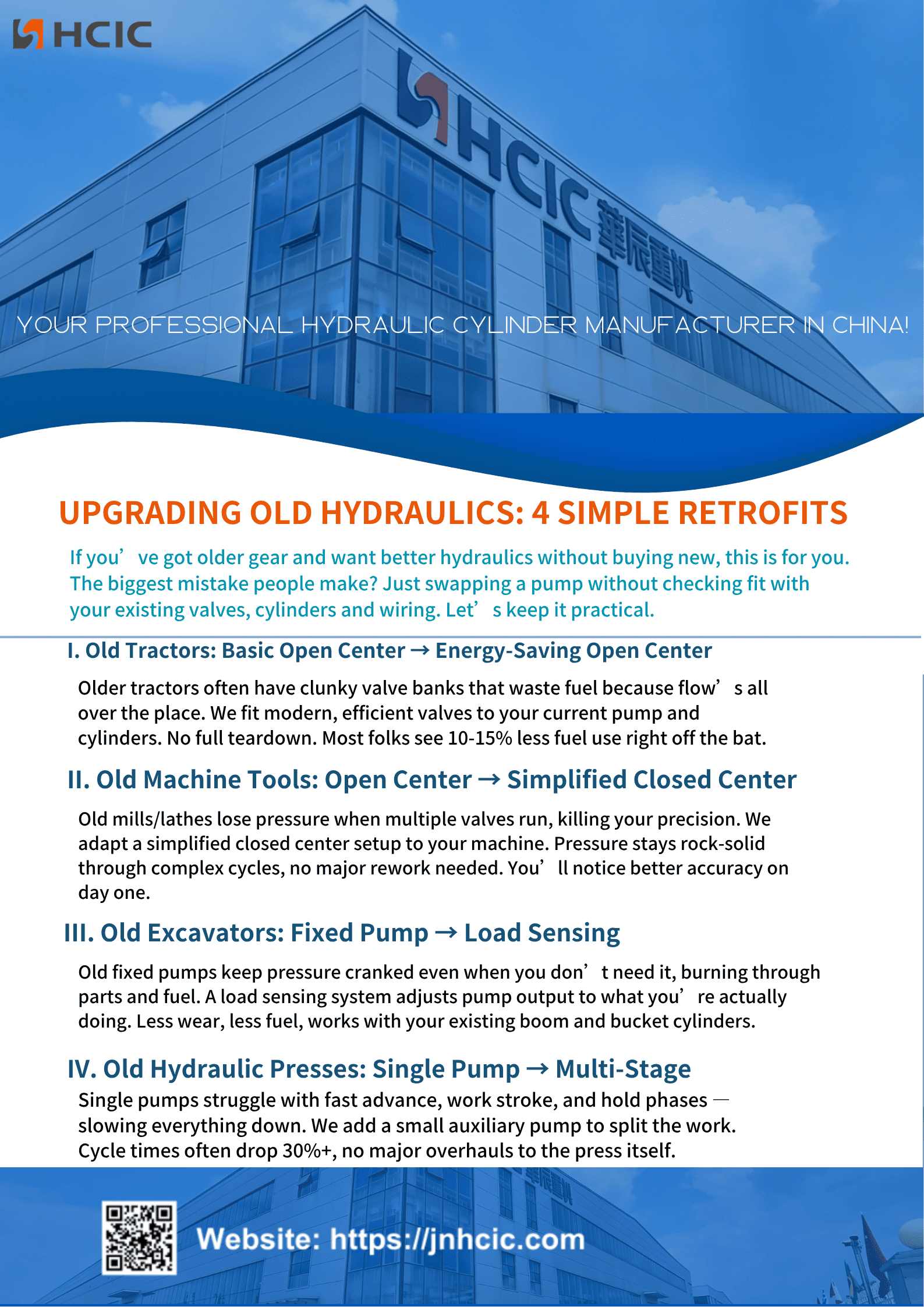 Uppgradering av gammal hydraulik: 4 enkla eftermonteringar