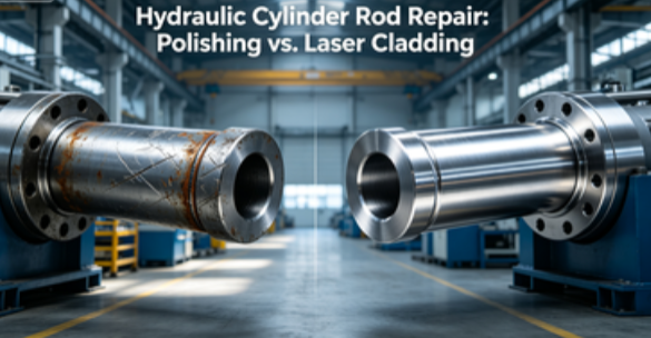 Jämförelse av reparation av hydraulcylinderstång: polering vs laserbeklädnad – guide för kostnad och livslängd