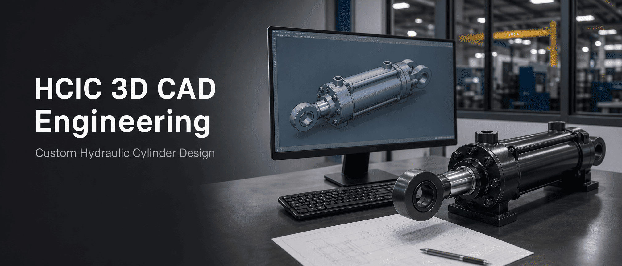 HCIC uppdaterar sin 3D CAD-teknikresurs för anpassade hydraulcylindrar