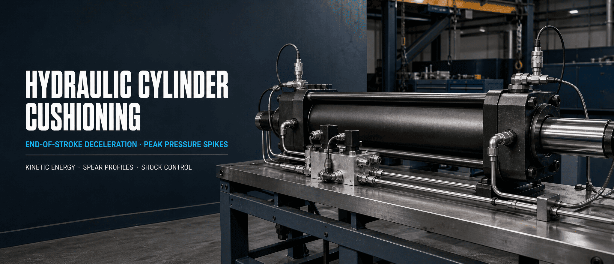 Dimensionering av dämpning av hydraulcylinder: Hur man kontrollerar retardation vid slutet av slag och tryckspikar