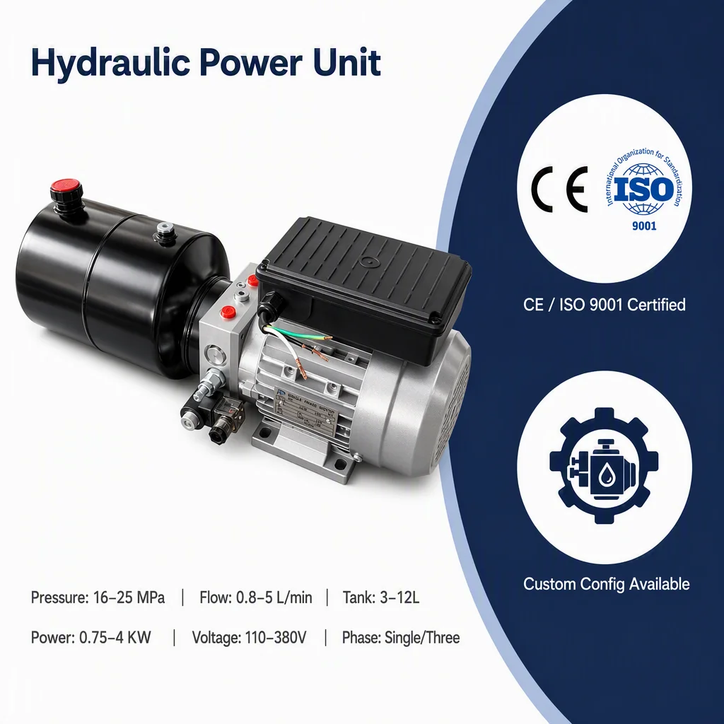 DC hydraulisk kraftenhet