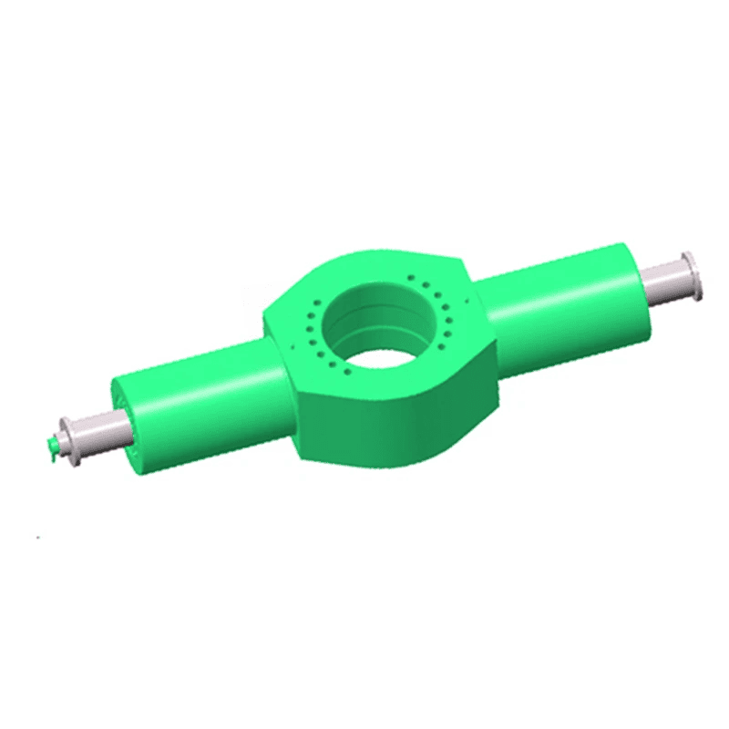 Dubbelverkande hydraulisk presscylinder