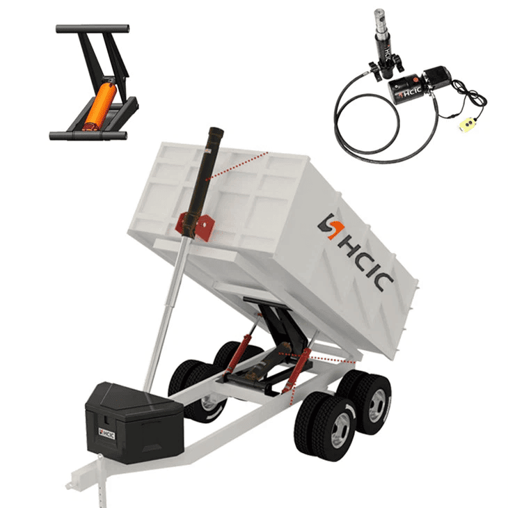 Stora ton HSG högtryckshydraulikoljecylinder för tippvagn