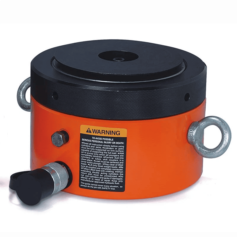 Enkelverkande hydraulcylindrig domkraft